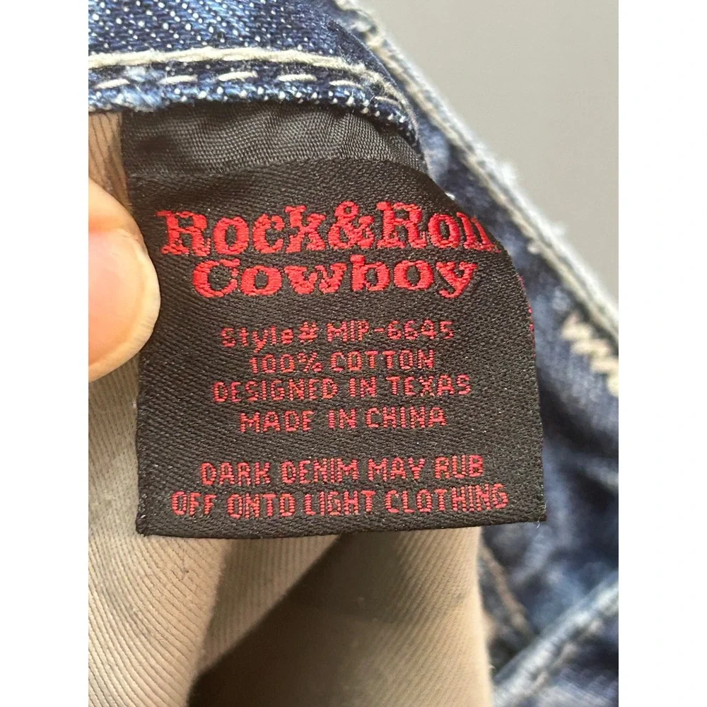 Men's Straight Jeans - Faded Blue Washed Denim